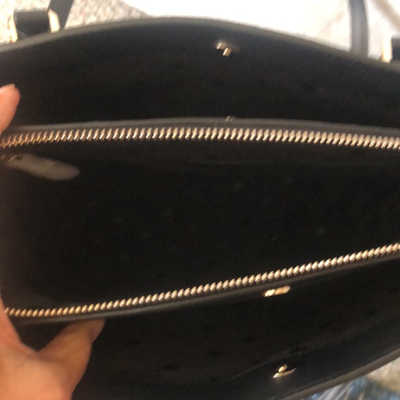 Kate Spade black pebble leather large shoulder bag new with tags; zip & magnetic - Picture 10 of 10
